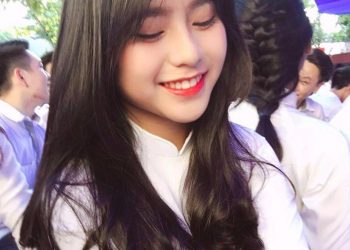 Nữ sinh áo dài đẹp ngất ngây