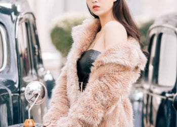 Hotgirl Thái Nguyên đẹp rạng ngời bên xế cổ