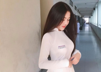 Nữ sinh 18 tuổi Sài thành nổi tiếng vì mặc áo dài quá đẹp ở tuổi dậy thì